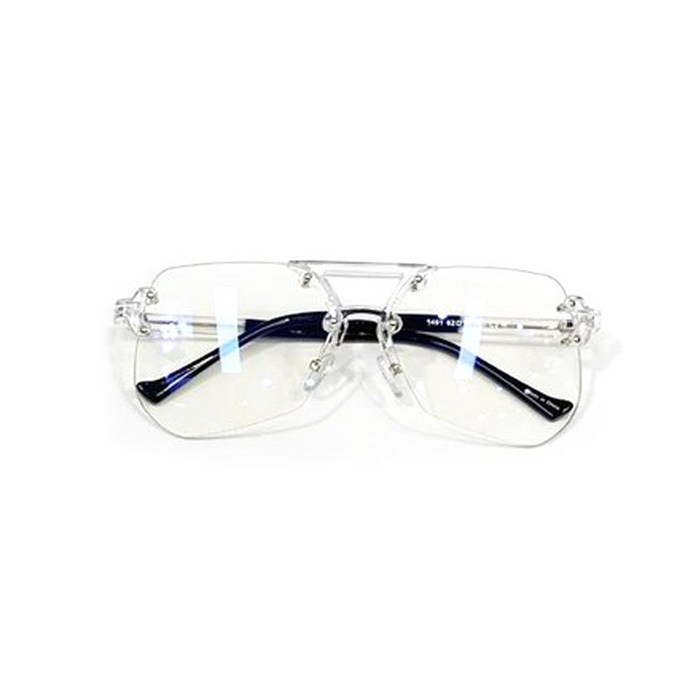VANANA2 블루라이트차단 오버 유니크 투명 안경테 대표 이미지 - 투명 뿔테 안경 추천