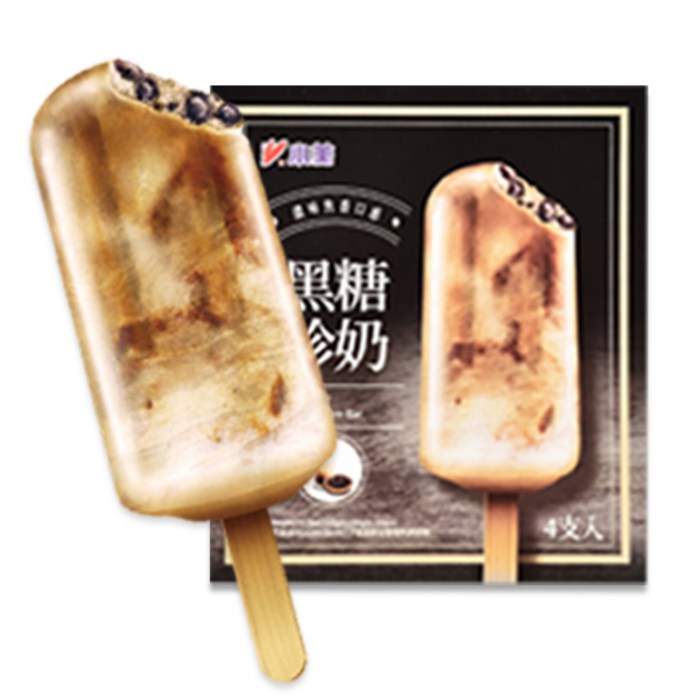 [츄퍼마켓] 대만 흑당버블 아이스크림 버블티 아이스바(Box), 4box