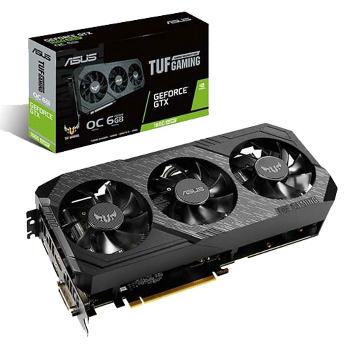 에이수스 TUF 3 Gaming 지포스 GTX 1660 SUPER O6G D6 6GB 그래픽카드 TUF 3-GTX1660S-O6G-GAMING 대표 이미지 - 게이밍 그래픽카드 추천