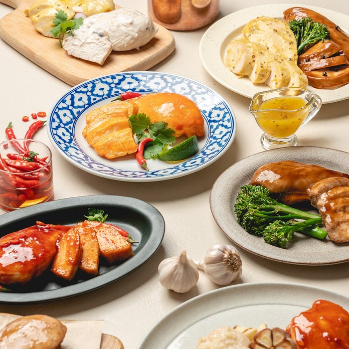 한끼통살 통살 닭가슴살 10종 혼합 20팩(각 2팩씩 총 20팩), 1세트 대표 이미지 - 소스 닭가슴살 추천