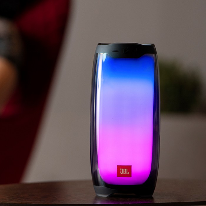 삼성전자 JBL PULSE4 펄스4 포터블 블루투스 스피커 무선 스피커 무선 블루투스 스피커 삼성 블루투스 스피커 거실 블루투스 스피커 JBL스피커 추천, 블랙 대표 이미지 - 캠핑 스피커 추천