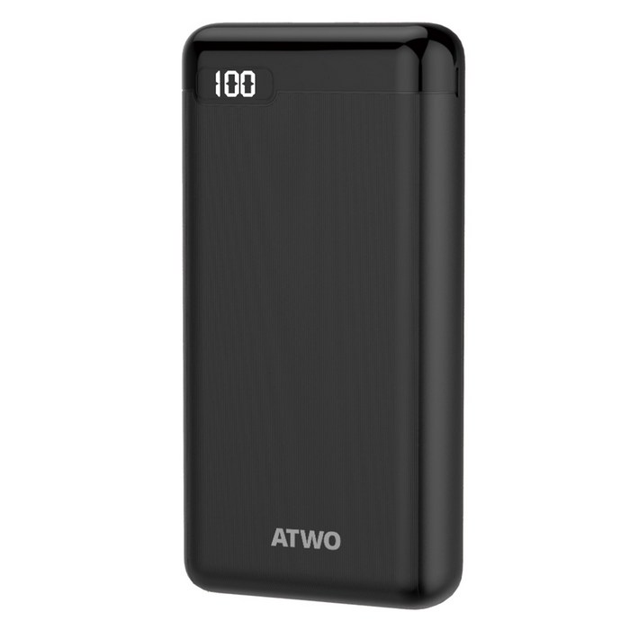 퀵차지 3.0 고속충전PD 20 000mAh 보조배터리 에이투 AL0301, 블랙 대표 이미지 - 대용량 보조배터리 추천