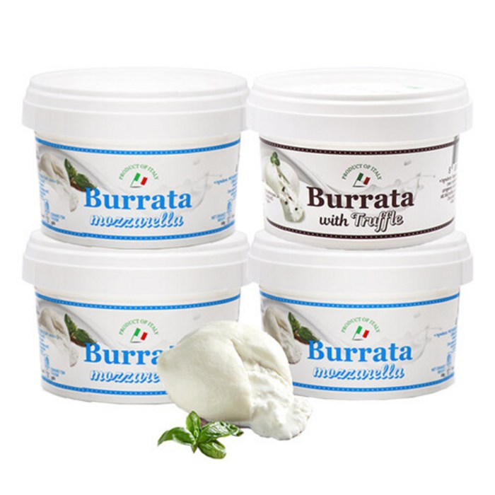 유로포멜라 냉동 부라타치즈 100gx3개 +트러플 100gx1개, 단일속성, 100g, 3개 대표 이미지 - 부라타 치즈 추천