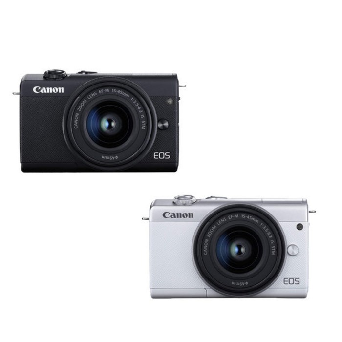 [캐논] EOS M200 + 15-45mm (블랙/화이트)/YJ, 화이트 대표 이미지 - 캐논 EOS 미러리스 추천