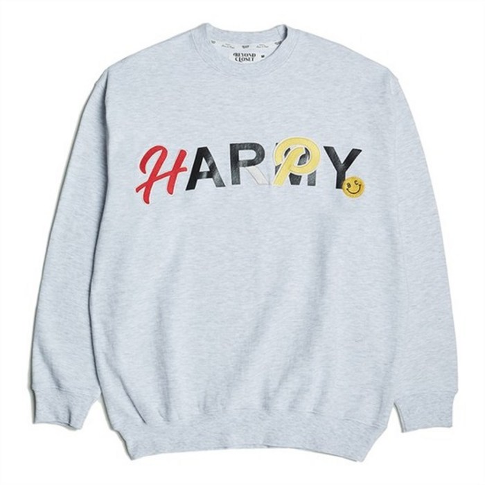 비욘드클로젯 HAPPY ARMY SWEAT SHIRTS GRAY (6640177) 대표 이미지 - 비욘드클로젯 맨투맨 추천