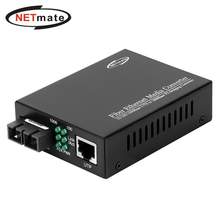 NETmate NM-OFC01 기가비트 이더넷 광 컨버터(SC/싱글/20Km/1310nm) 대표 이미지 - 광 컨버터 추천