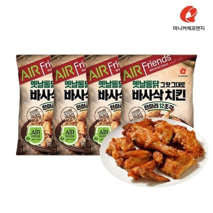 마니커F&G 바사삭치킨 500g x 4팩, 1세트 대표 이미지 - 고추바사삭 추천