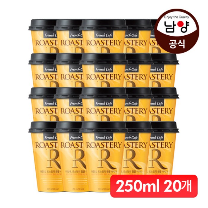 프렌치카페 로스터리 옐로우 버번 돌체 라떼, 250ml, 20개 대표 이미지 - 편의점 커피 추천