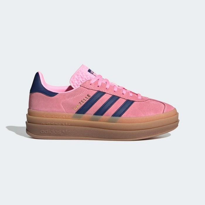 아디다스 우먼스 가젤 볼드 핑크 글로우 빅토리 블루 (W) Adidas Gazelle Bold Pink Glow Victory Blue