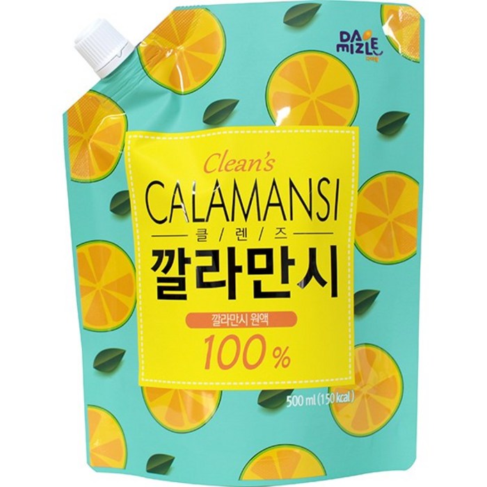 다미즐 클렌즈 깔라만시 농축액 파우치, 500ml, 1개 대표 이미지 - 깔라만시 원액 추천