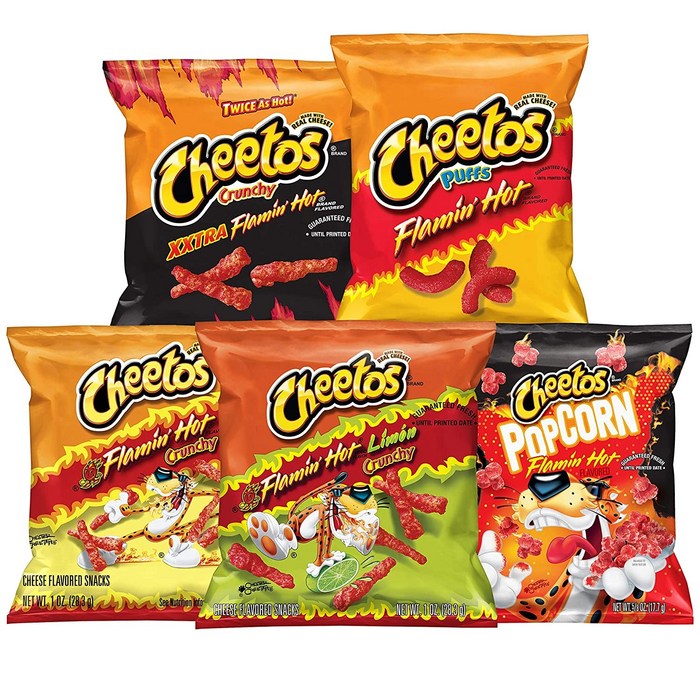 [미국직배송]치토스 매운맛 5종 모음 40팩x28.3g Cheetos Flamin' Hot Variety Pack 대표 이미지 - 할라피뇨 추천