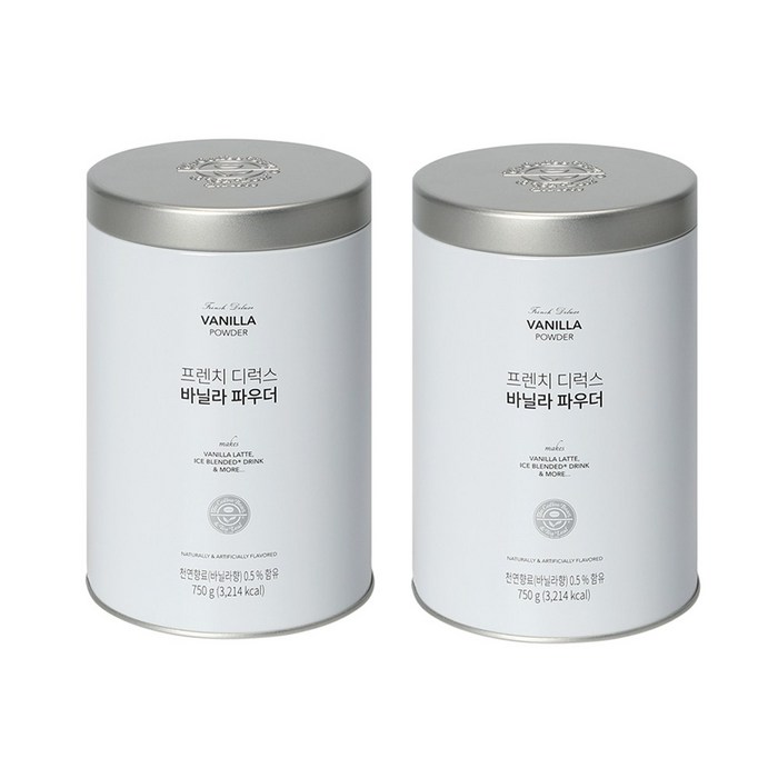 커피빈 프렌치 디럭스 바닐라 파우더 750g X 2개(22년 9월) 대표 이미지 - 바닐라빈 파우더 추천