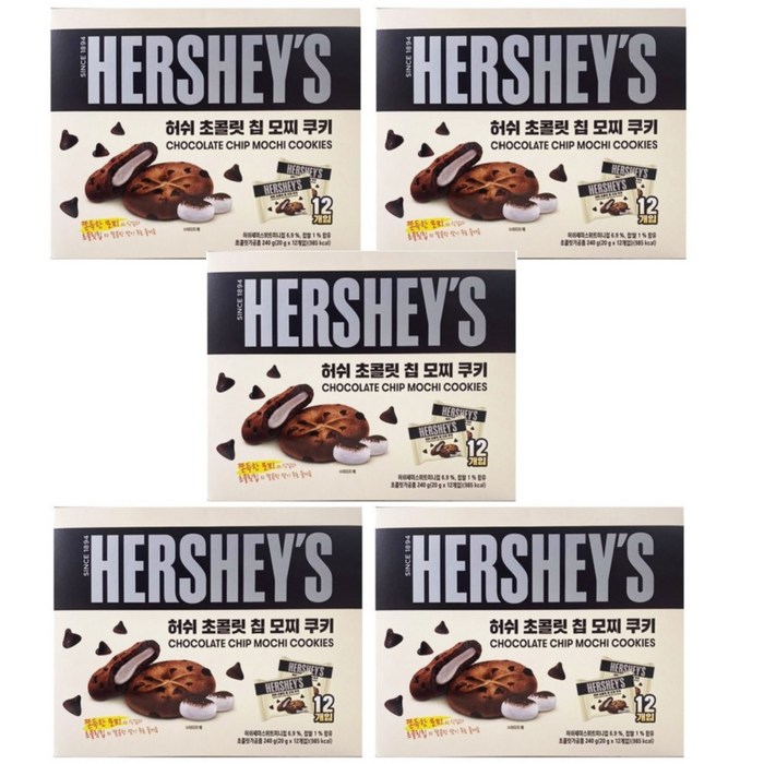 허쉬 초콜릿 칩 모찌 쿠키, 240g, 5개 대표 이미지 - 허쉬 초콜릿 추천