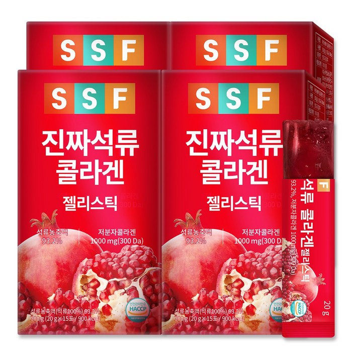 순수식품 진짜 석류 저분자 콜라겐 젤리 스틱, 20g, 60개 대표 이미지 - 콜라겐 젤리 추천