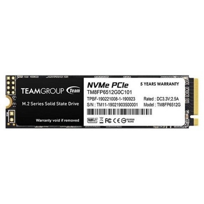 TeamGroup MP33 M.2 NVMe (512GB), 1개, 0, 선택하세요 대표 이미지 - M.2 NVME SSD 추천