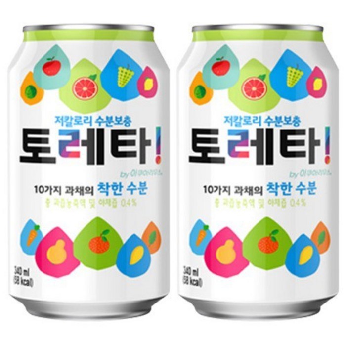 토레타 이온음료 캔, 340ml, 24개 대표 이미지 - 이온음료 추천