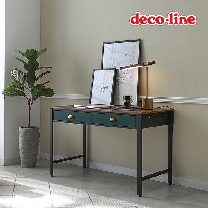데코라인 코넬 퓨어 1200 컴퓨터 서재 책상 DDW046C, 화이트 대표 이미지 - 재택근무 책상 추천