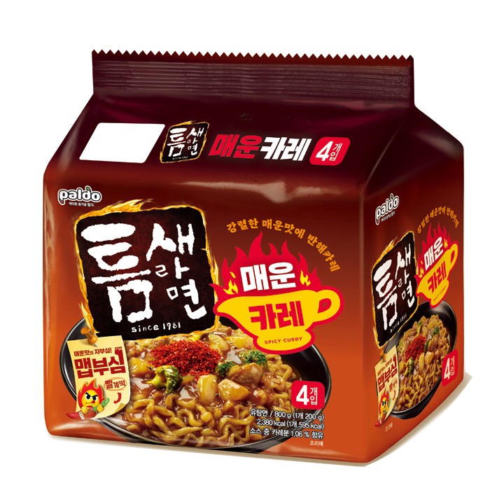 [팔도] 신상라면 틈새 매운카레 200g 맛있게 매운 카레!, 12개입 대표 이미지 - 카레라면 추천