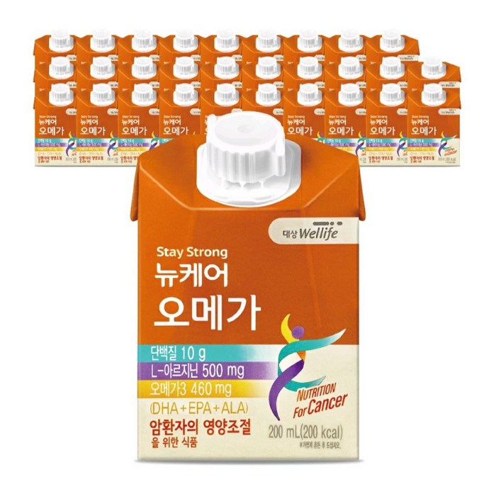 대상웰라이프 뉴케어 오메가 암환자영양식, 200ml, 24개 대표 이미지 - 뉴케어 영양식 추천