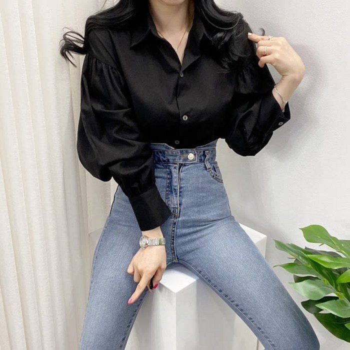 스트릿제이 메인 벌룬 블라우스 대표 이미지 - 벌룬블라우스 추천