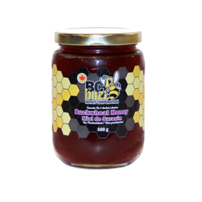 캐나다산 메밀 꿀 500g - BCBUZZ BUCKWHEAT HONEY 500g 대표 이미지 - 메밀꿀 추천