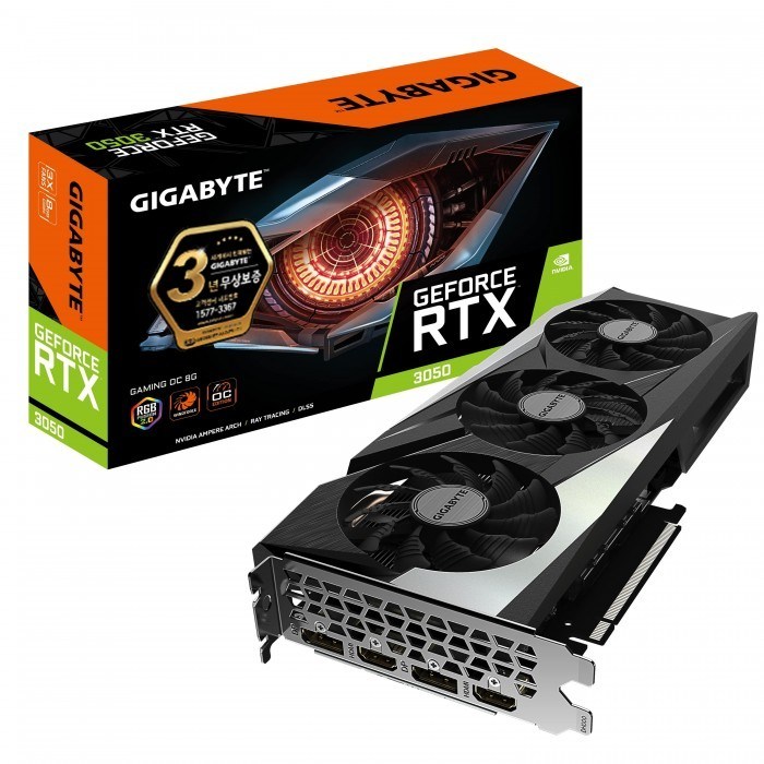 기가바이트 지포스 RTX 3050 Gaming OC D6 8GB 제이씨현 대표 이미지 - RTX 3090 추천