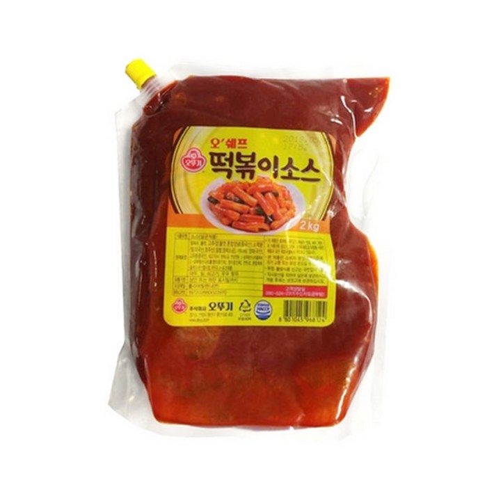 오뚜기 오쉐프 떡볶이소스 2kg, 1개 대표 이미지 - 분모자 추천