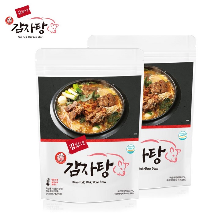 (김가네)본사배송 감자탕 1.2kgX3팩/국내산 돈등뼈 대표 이미지 - 감자탕 맛있는 곳 추천