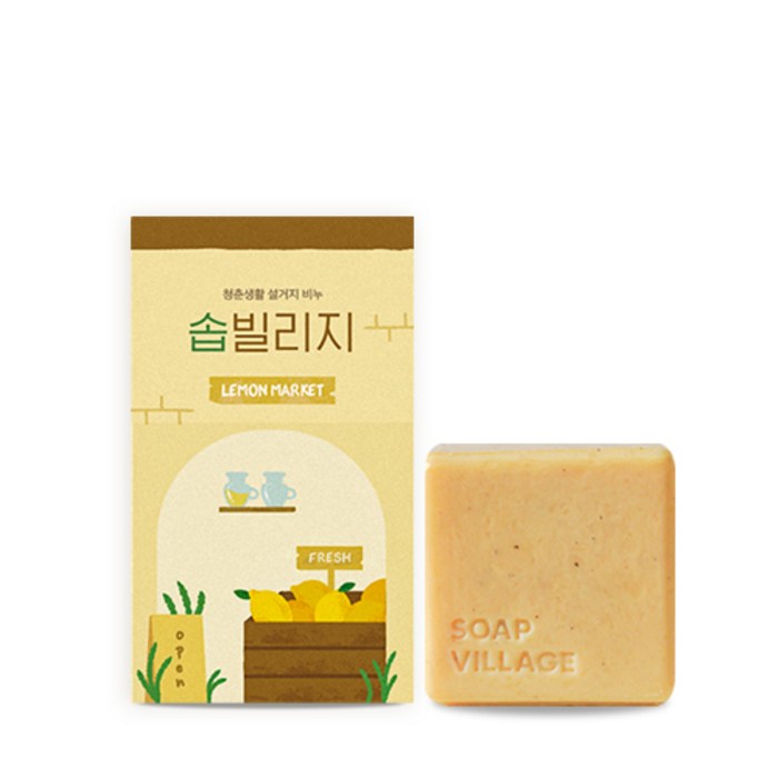 청춘생활 1종 설거지바 솝빌리지 150G 1개, 청춘생활 1종 주방세제 솝빌리지 150G 대표 이미지 - 설거지비누 추천