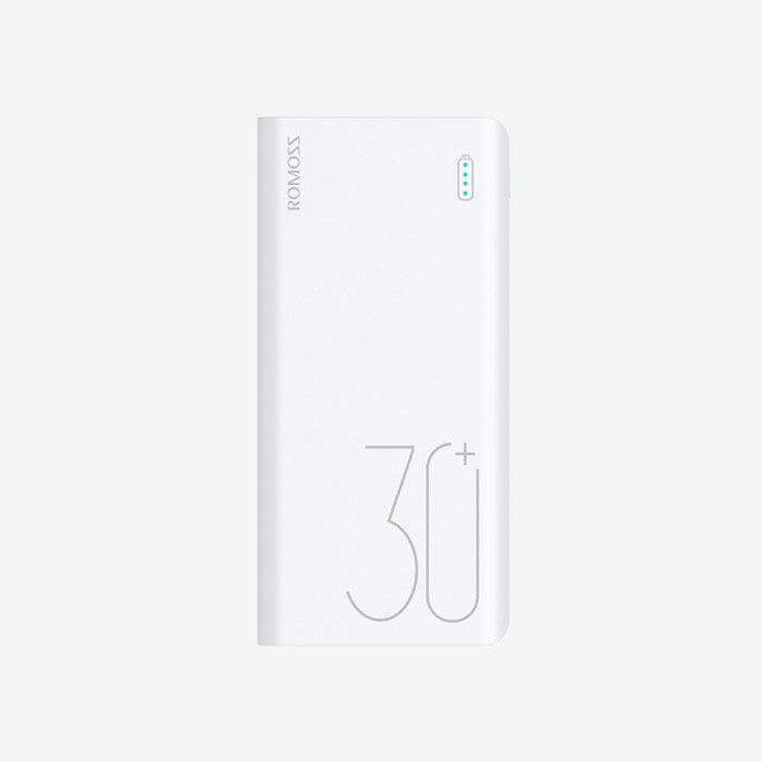 로모스 SENSE8 PLUS 대용량 고속충전 보조배터리 30000mAh, 화이트 대표 이미지