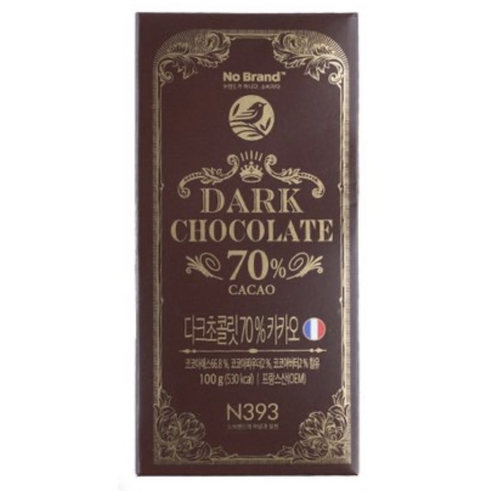 노브랜드 다크 초콜릿 70% 100g x 3개, 1개, 300g 대표 이미지 - 노브랜드 초콜릿 추천