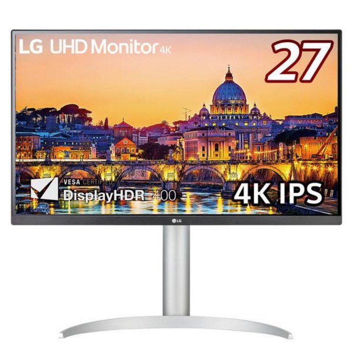 LG전자 27UP650-W 27형 IPS 4K 모니터/Display HDR400/DCI-P3 95 % / FreeSync TM/DAS 모드/색조조절 다기능/플리커 세이프/블루라이트, 상세페이지 참조 대표 이미지 - LG전자 4K UHD 모니터 추천