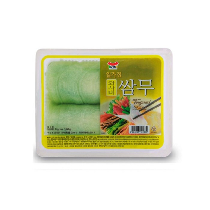 [KT알파쇼핑](일가집) 와사비쌈무 3kg, 단품 대표 이미지 - 쌈무 추천