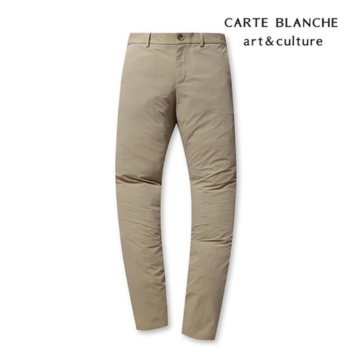 까르뜨블랑슈 솔리드 스판 치노 팬츠 베이지 대표 이미지 - 치노팬츠 추천