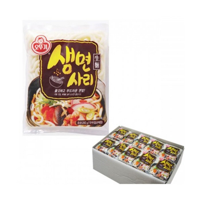 오뚜기 생면 사리, 200g, 50개 대표 이미지 - 우동사리 추천