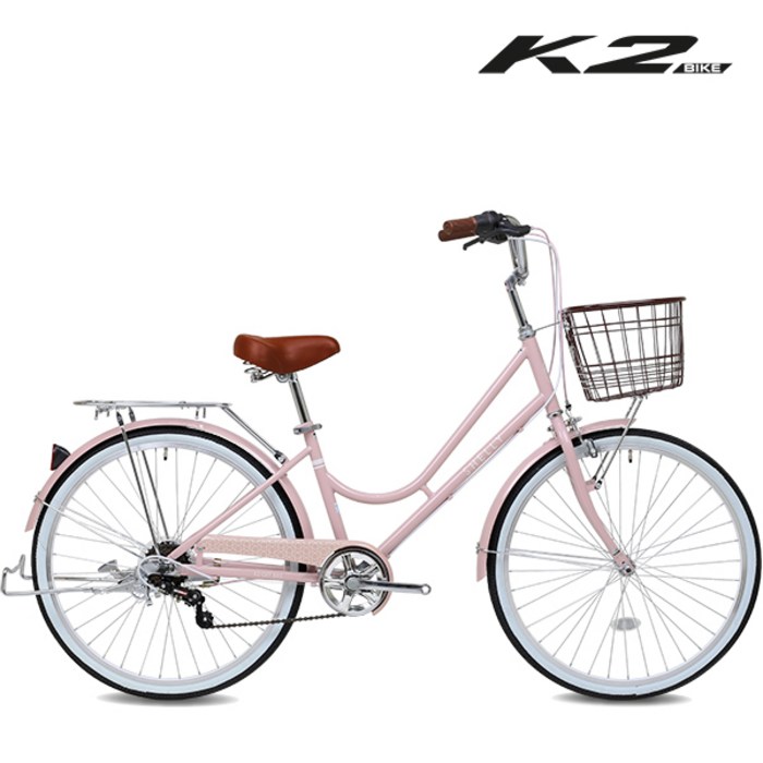 K2BIKE 클래식 여성용자전거 쉘리26인치 7단, 쉘리26형 핑크, 미조립 대표 이미지 - 자전거 출퇴근 추천