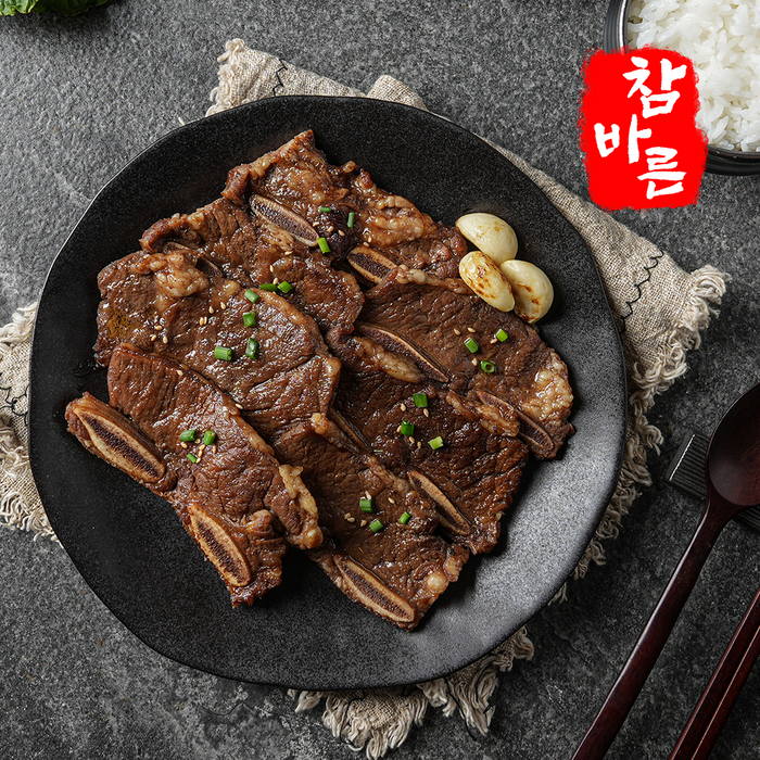[참바른] 참바른 프리미엄 양념 LA갈비 1kg 기름 손질한 정직한 갈비, 4kg, 1개 대표 이미지 - 석갈비 추천