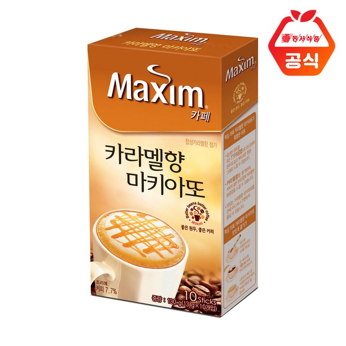 맥심 카페 카라멜향 마끼아또 커피믹스, 13g, 80개 대표 이미지 - 카라멜 마끼아또 추천