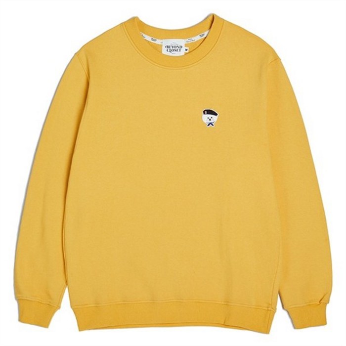 ILP SIGNATURE WAPPEN SWEAT SHIRTS YELLOW 대표 이미지 - 비욘드클로젯 맨투맨 추천