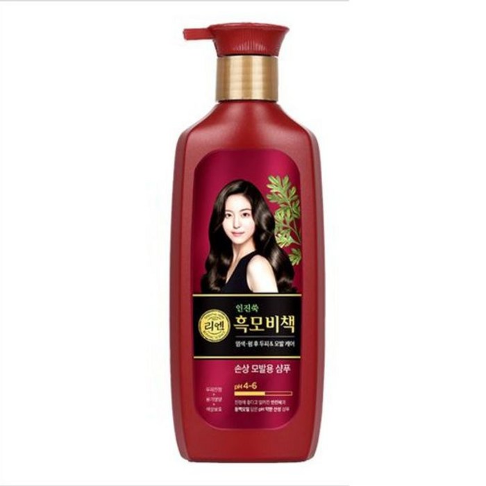 리엔 인진쑥 흑모비책 손상 모발용 샴푸 500ml, 1개 대표 이미지 - 중건성 샴푸 추천