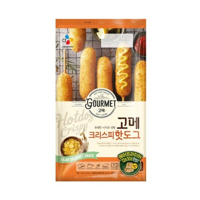 CJ제일제당 고메 크리스피 핫도그, 480g, 2개 대표 이미지 - 핫도그 추천