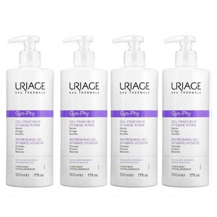 유리아쥬 [유리아쥬] Uriage Gyn-Phy 진피 리프레싱젤 여성청결제 500ml, 500ml, 4개