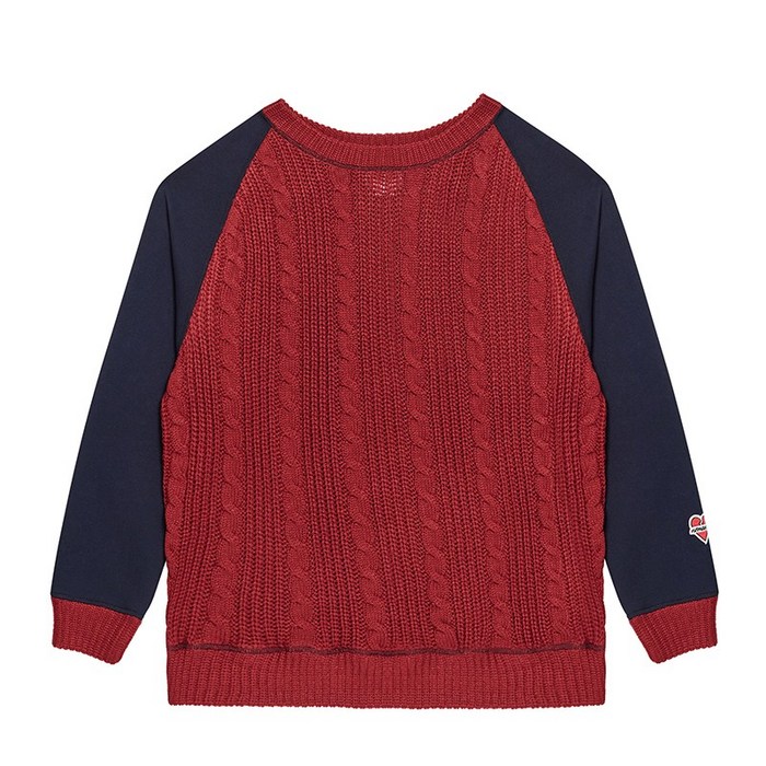 NOMANTIC DOUBLE-SIDED KNIT SWEAT-SHIRTS RED 대표 이미지 - 비욘드클로젯 맨투맨 추천