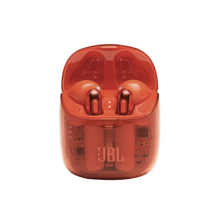 JBL 고스트 트루 와이어리스 블루투스이어폰 T225TWS Ghost, Orange, JBLT225TWS 대표 이미지 - JBL 블루투스 이어폰 추천