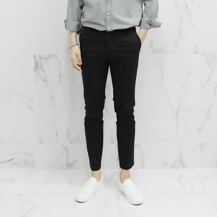 아도르클래식 남자 스판 봄 여름 면바지 대표 이미지 - 치노팬츠 추천