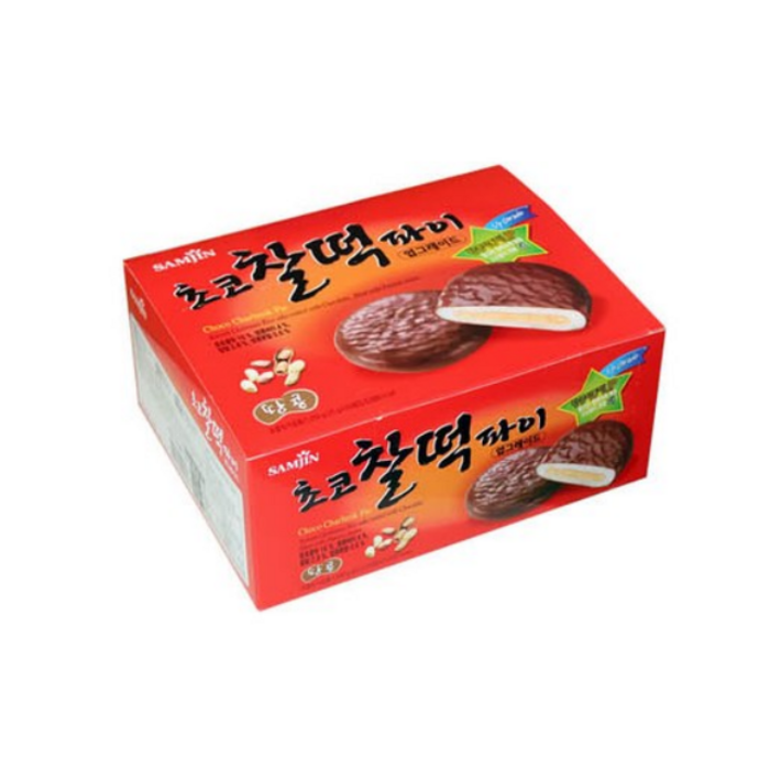 삼진 초코 찰떡파이, 25g, 50개 대표 이미지 - 벌크과자 추천