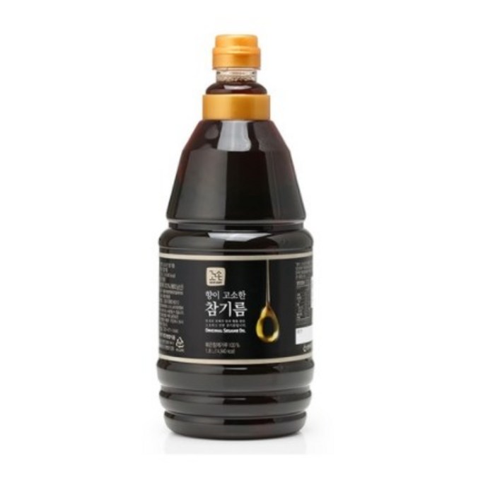 꼬손 향이 고소한 참기름, 1개, 1.8L 대표 이미지 - 참기름 추천