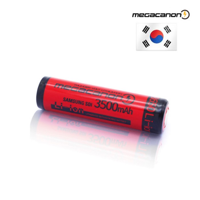 삼성 18650 대용량 3500mAh 리튬이온배터리 배터리, 1개 대표 이미지 - 전자담배 건전지 추천