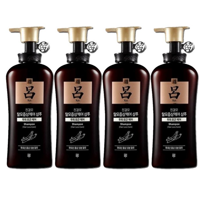려 진결모 탈모증상케어 두피 한방 샴푸 490ml, 4개 대표 이미지 - 중건성 샴푸 추천