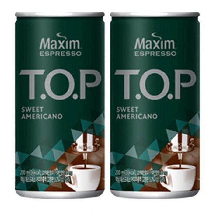 맥심 T.O.P 스위트 아메리카노 200ml, 36개 대표 이미지 - 캔커피 추천